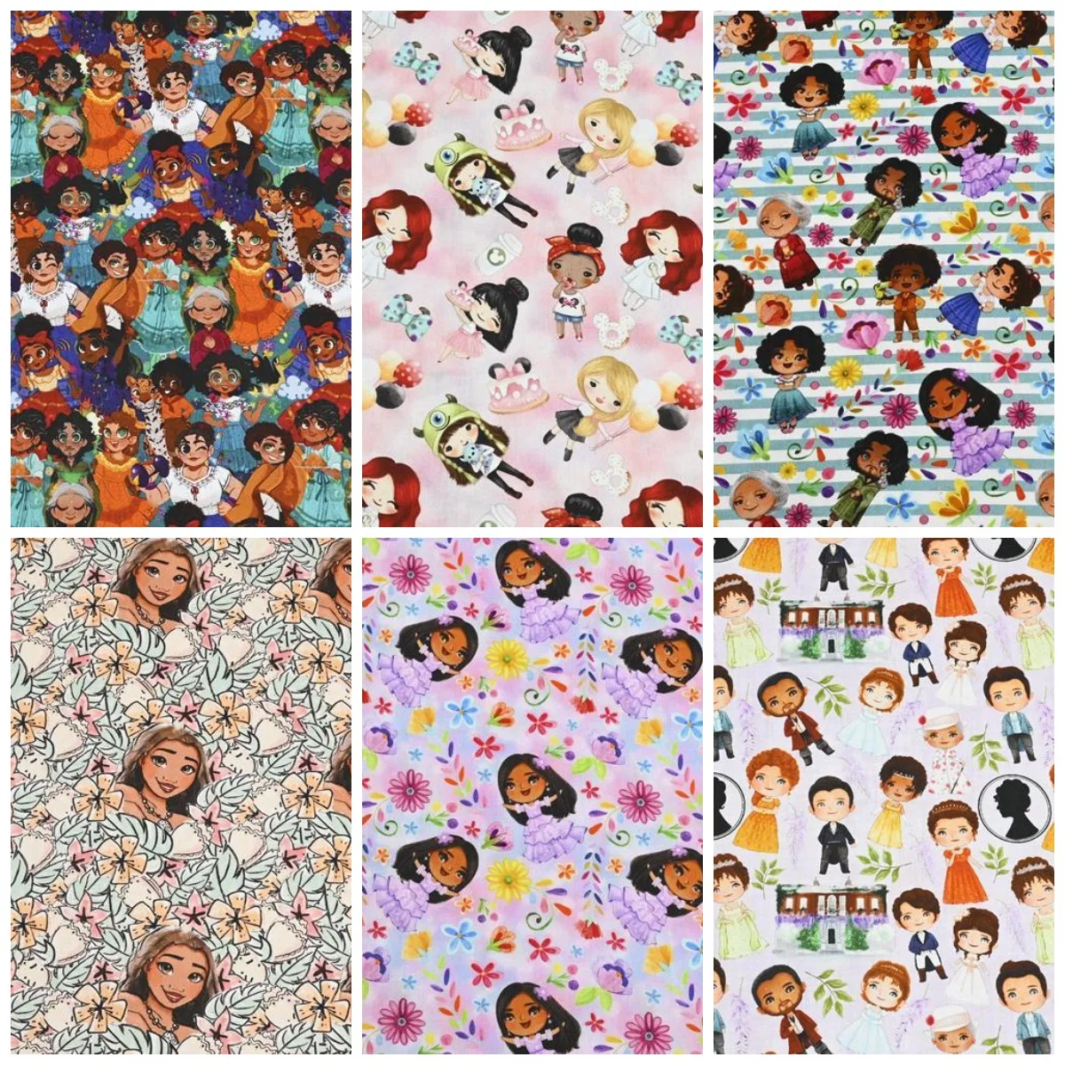 Sale Width 110cm Cartoon Encanto Print Disney Cotton Fabric For Tissue Sewing Quilting Fabric Needlework Material DIY Patchwork