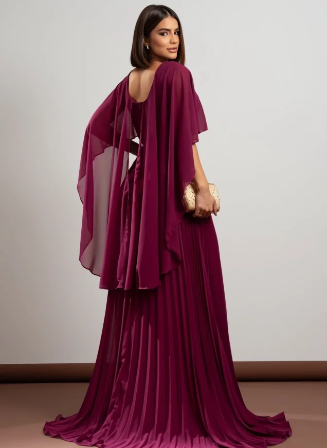 تخصيص جودة عالية طول الأرض نصف كاب الأكمام سستة عارية الذراعين الأزرق التجاعيد النساء Abiye Uzun Elbise Modelleri فساتين سهره