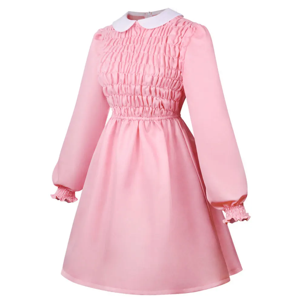 زي تنكري من Stranger Things للفتيات الصغيرات أحد عشر فستان تنكري لأداء الأدوار