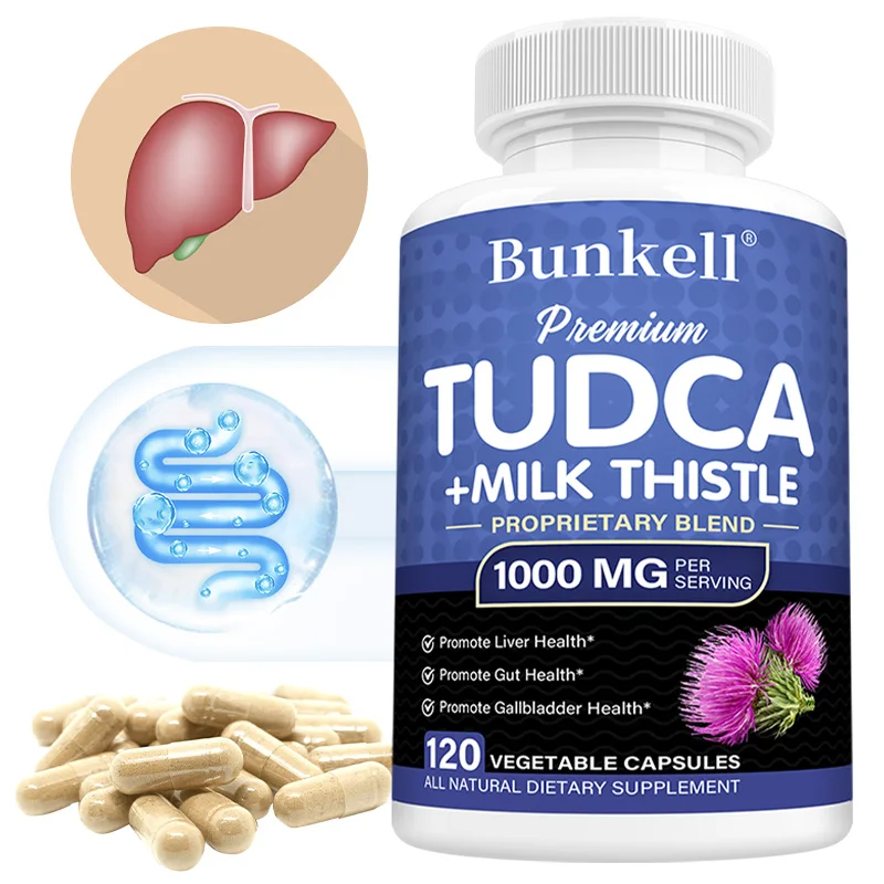 TUDCA + Milk Thistle Supplement - Bile Salts Liver Support, Gallbladder Health Supports liver health and promotes bile flow