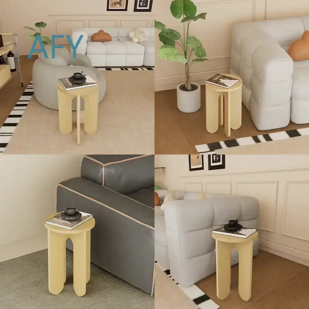 Nordic Style Mini Dining Stools for Living Room Side Tables Decorative Stools Shelves Eco Friendly Furniture Muebles for