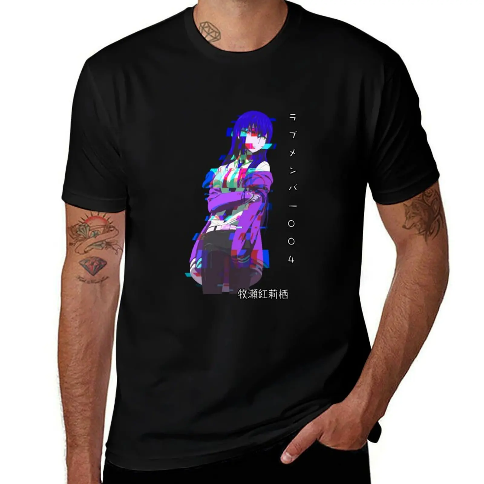 Steins Gate Kurisu Makise (A.K.A Christina) T-Shirt Fashion Graphic Tee for Men T-Shirt