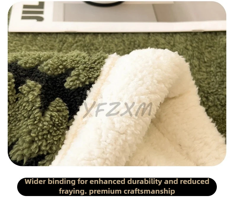 Warm Flannel Autumn Winter Blanket Super Soft Fluffy Queen Blanket Single Double Cozy Skin-friendly Multifunctional Nap Blanket