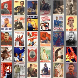 30PCS USSR CCCP Russian Stickers Soviet Sticker Laptop Computer Tablet Refrigerator Helmet Phone Case Frame Suitcase Decoration