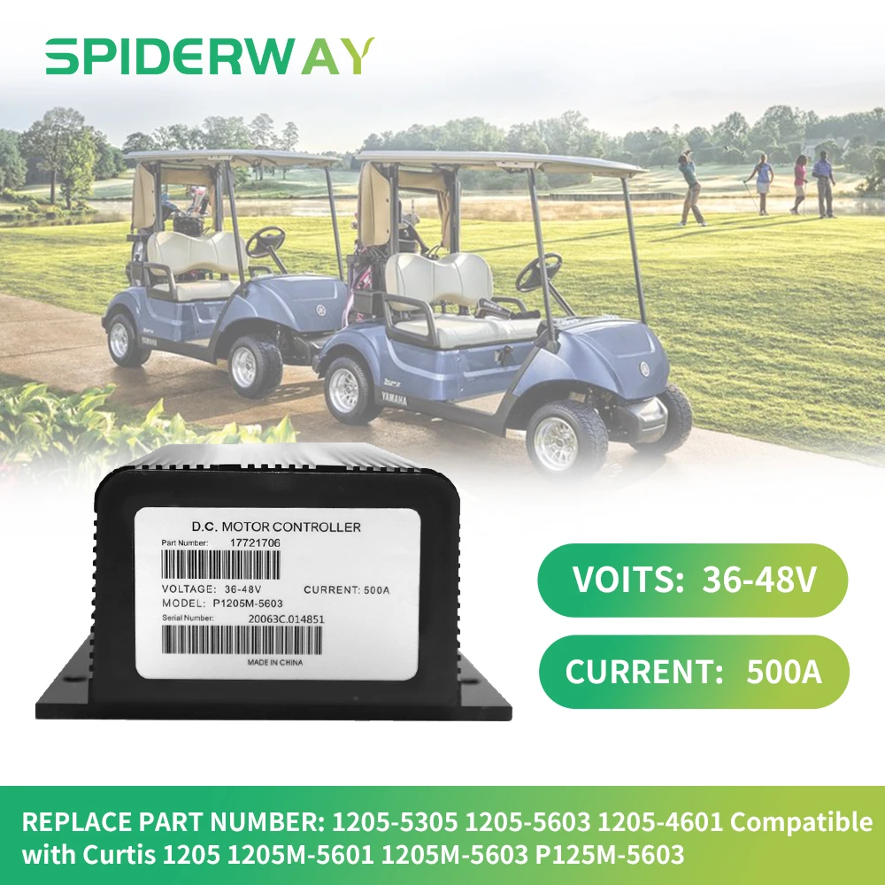 5k-0 48V 500A وحدة تحكم محرك التيار المستمر لسيارة كورتيس نادي DS 1996-2014 عربة جولف 1205M-5603