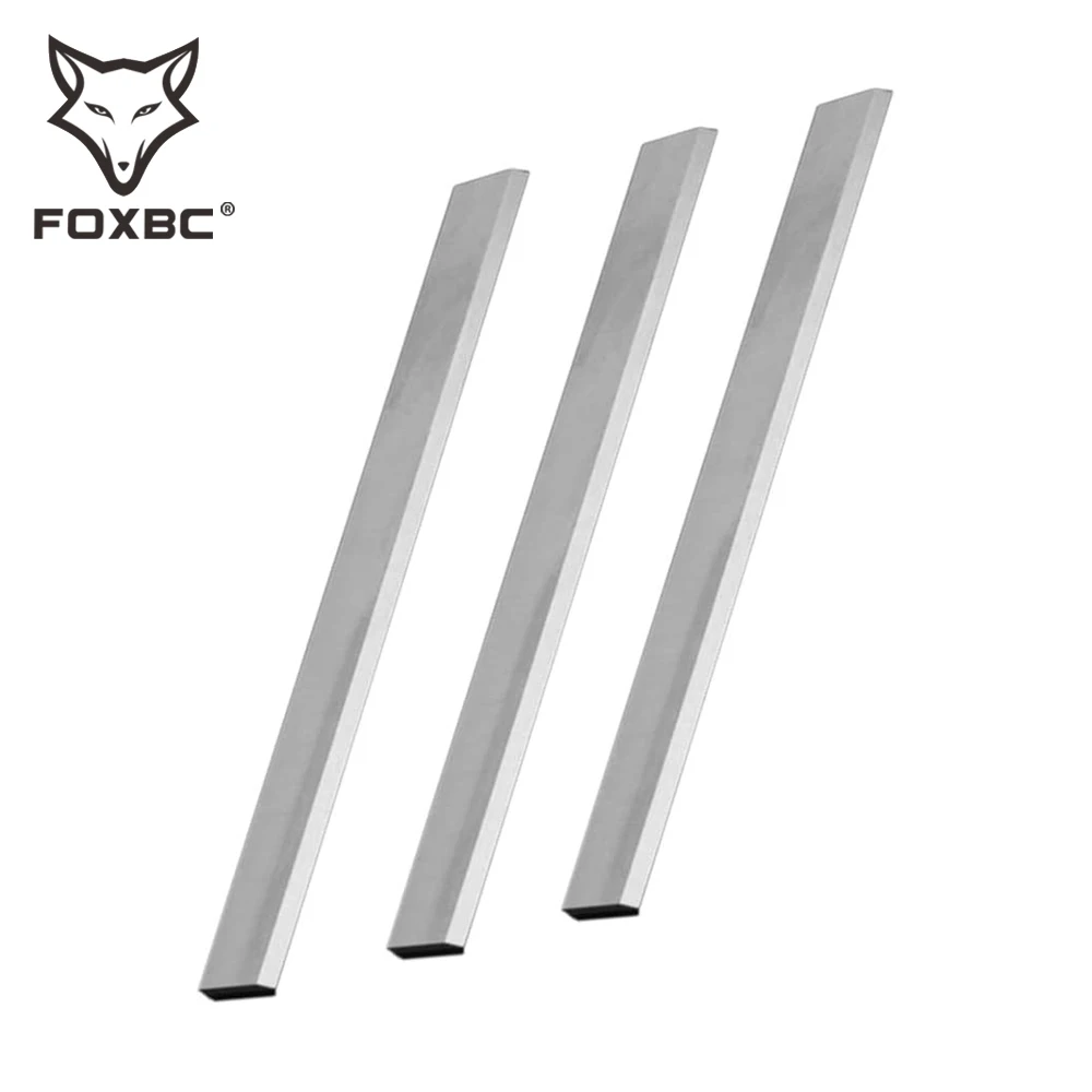 FOXBC 382x25x3mm HSS Planer Blades For Grizzly G0453 G0453P G1021 G6701, Delta 22 677 DC 380,  JET 708529G Parts Tool -Set of 3