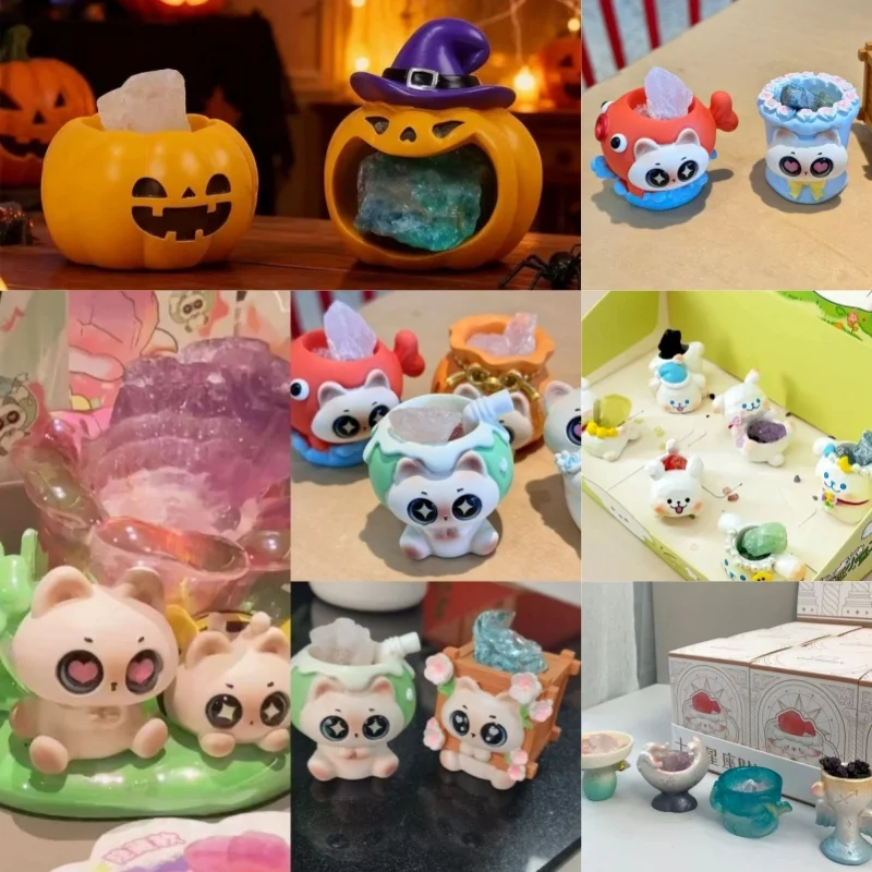 

Тема Хэллоуина, несколько серий, хрустальная глухая коробка, каменные маленькие бобы, настольные украшения, креативные подарки на день рождения