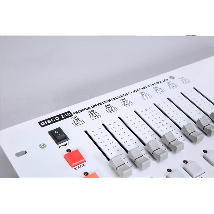 Kontroler oświetlenia scenicznego DMX 240 z wyświetlaczem LCD, konsola DJ