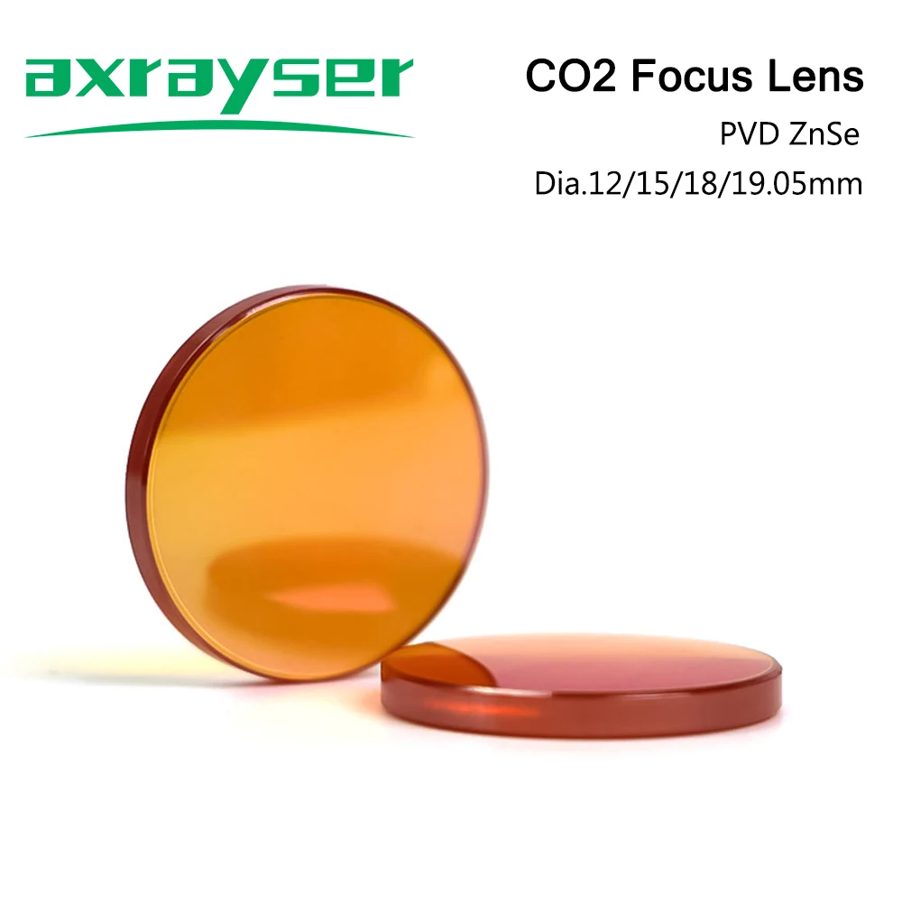 

CO2 Laser Focusing Lens Dia.15/18/20mm PVD ZnSe Lenses FL 50.8 - 127mm for Laser Engraving