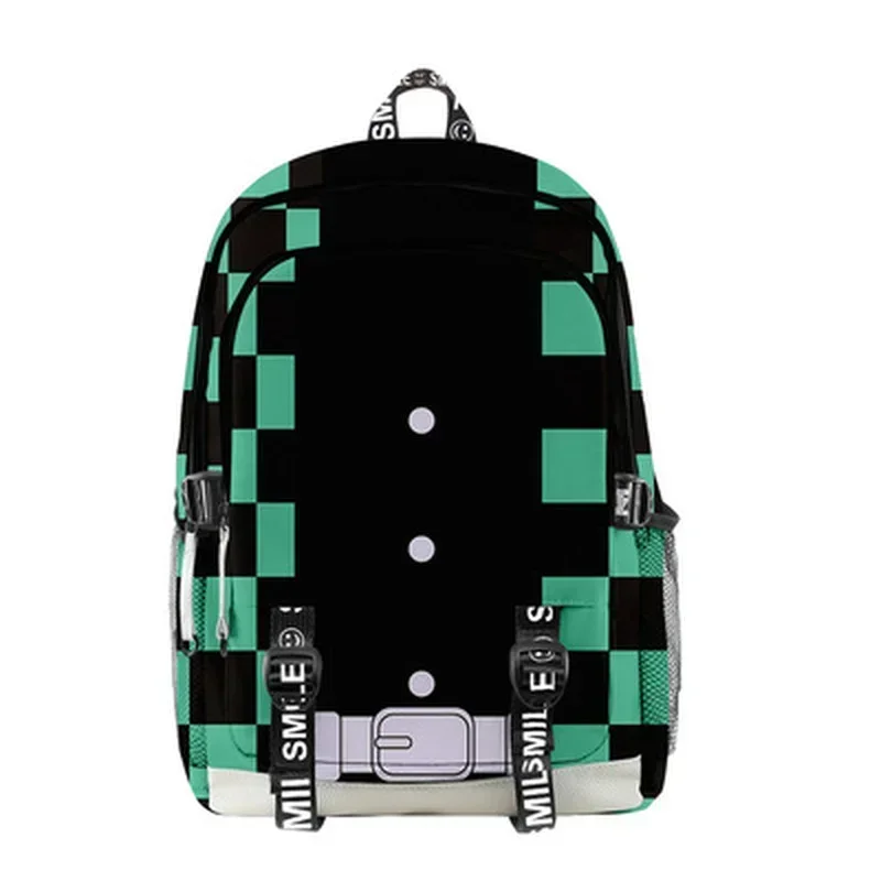 Kimetsu No Yaiba Backpack Kamado Tanjirou Neuzko cosplay costume School Bags Canvas Bag Girl Boy Students Anime Backpack Bag
