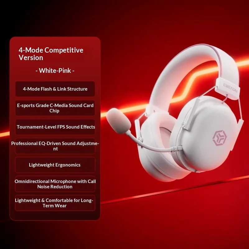 EWEADN VX01 Wireless Game Headset Headworn Computer Game E-sports Wireless Bluetooth Wired the third mock examination fps