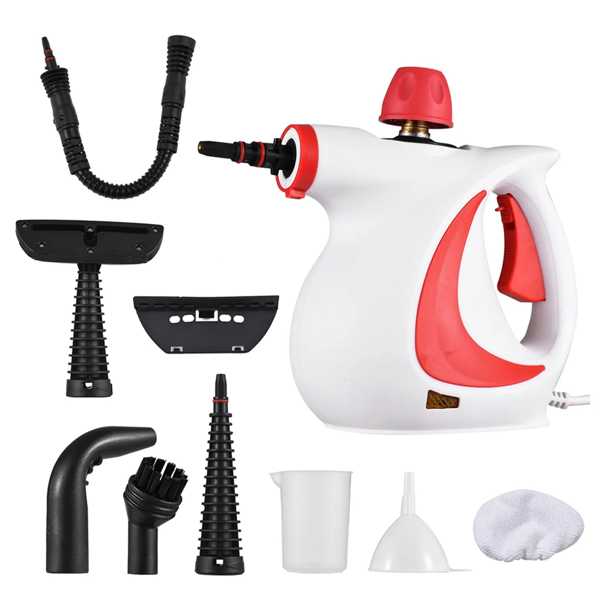 B07B-Pressurized Handheld Steam Cleaner Steamer for Cleaning Portable Steam Cleaner for Furniture, Kitchen, Bathroom EU Plug