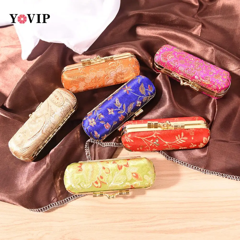 1PC Lipstick Box Single Lipstick Storage Case Cosmetic Bags With Mirror Women Makeup Storage Box