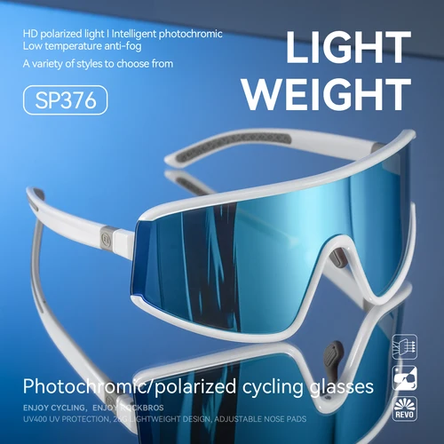 Imagen 1 del producto ROCKBROS Gafas de ciclismo gafas de bicicleta polarizadas fotocromáticas ligeras antiniebla protección solar UV400 gafas de sol para deportes al aire libre
