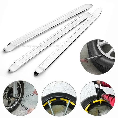 Herramienta de extracción de llave para neumáticos de coche, cuchara de acero, abridor de llanta de hierro, cambiador de palanca, herramientas de reparación de automóviles, accesorios para motocicleta, bicicleta y coche