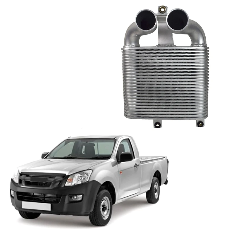 1 Piece Engine Cooler All-Aluminum Intercooler Silver Car Accessories For ISUZU Suzuki D-MAX 2002-2015 8-98094-179-0 8980941790