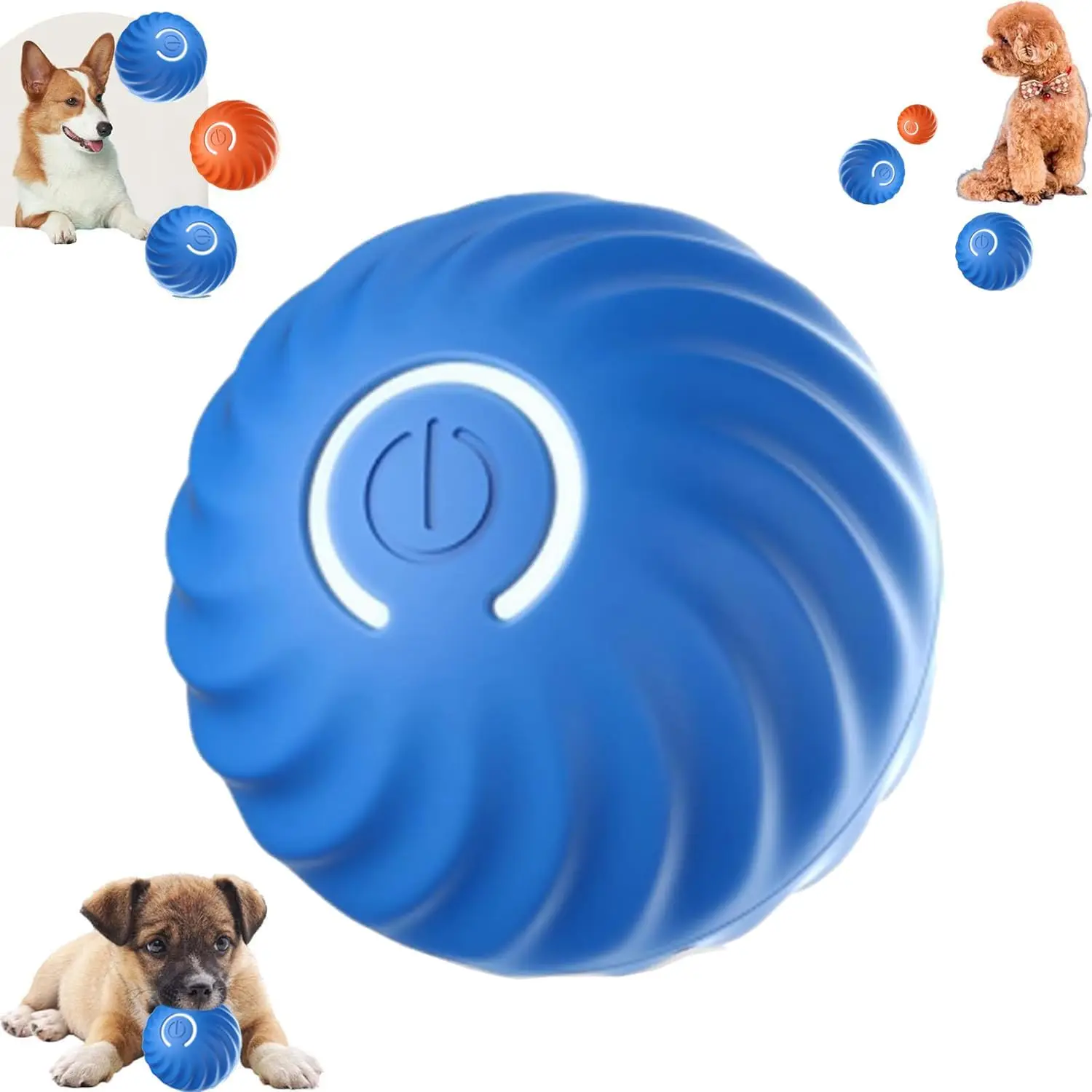 

Smart Dog Toy Ball Electronic Interactive Pet Toy Moving Ball USB Automatic Moving Bouncing for Puppy Birthday Gift Cat Products