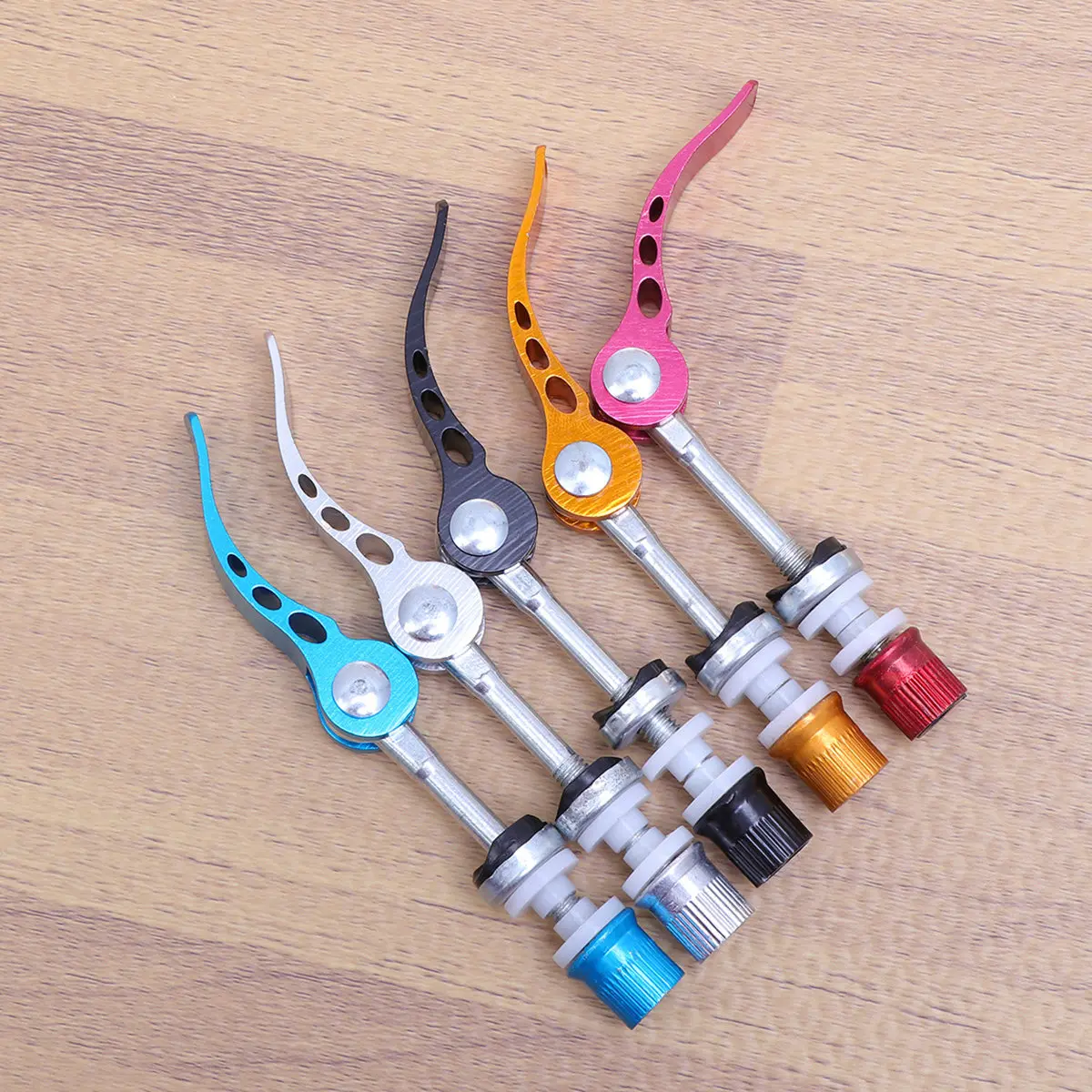 

5Pcs Quick Release Skewer Set Durable Aluminum Alloy Easy Install Uninstall High Performance Cycling Accessory