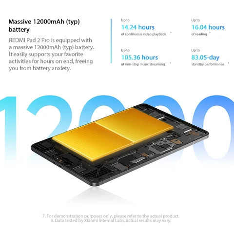 Планшет Xiaomi Redmi Pad 2, 12.1", 6/128ГБ, 8/256ГБ, Wi-Fi, Android