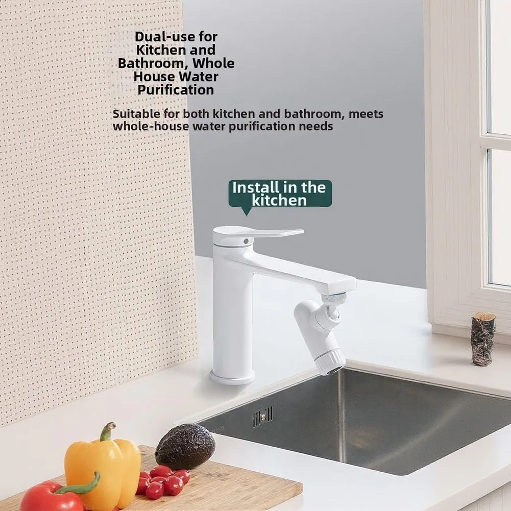 15.5x9x3.5cm Copper Faucet Extender for Home and Dishwashing For Splash Free Design White Silver Color Options