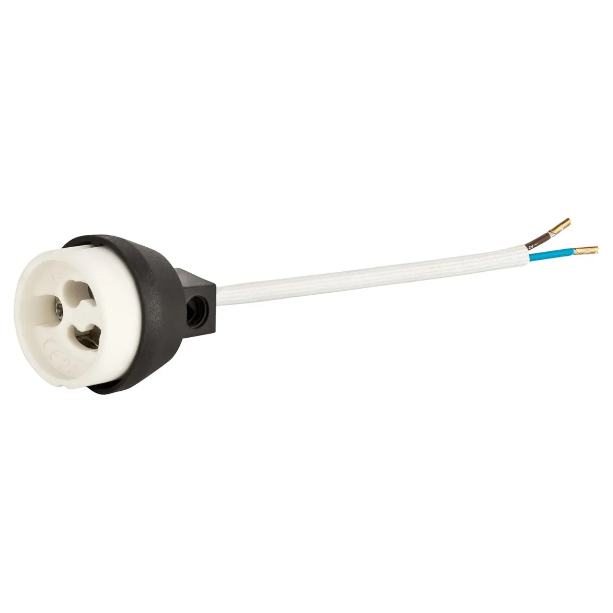 

1PCS GU10 Fire Protection Ceramic Sockets 230-250V 2A Max.100W 0.75mm 2 Cables LED Halogen Led Lamp Holder with Gu10 Socket Base