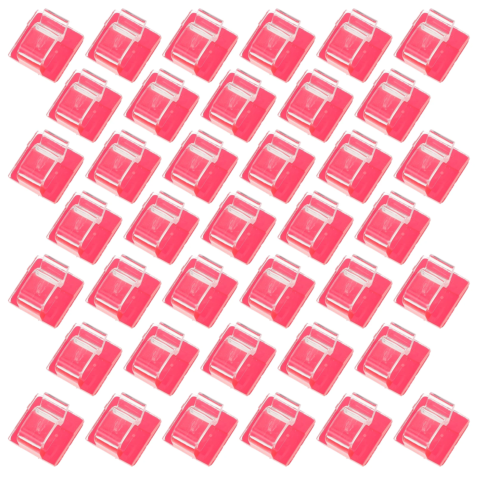 

50pcs Self Adhesive Cable Wire Clips Transparent Wall Mount Holders for Desk Home Office Easy Installation Cord Fixing Clamps
