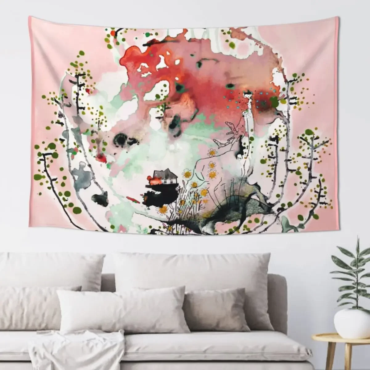 planet no.9 Tapestry Aesthetic Decoration Decoration Aesthetic Tapestry