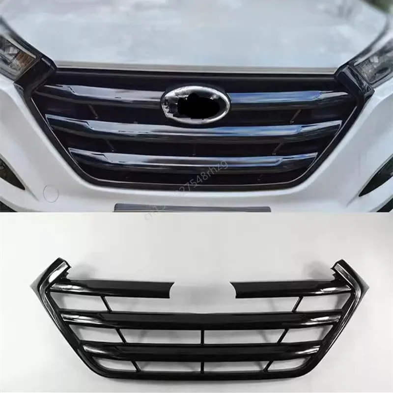 

For Hyundai Tucson 2015-2018 ABS Chrome Car Grille Decorative Frameengine Cover Trim Protective Decoration Car Accessories
