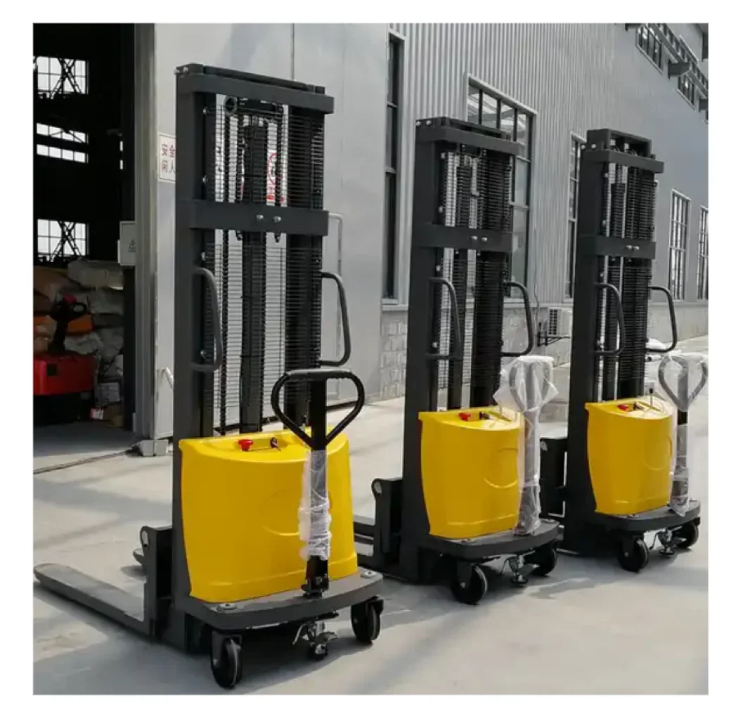 for Hot sell semi electric pallet stacker 1.5ton 3meter stacking forklift cheap price 1 year warranty