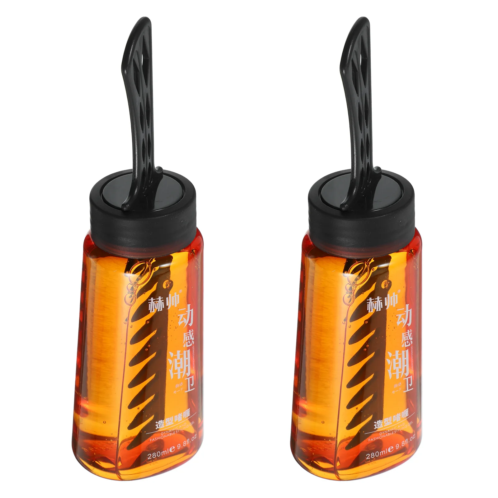 

2Pcs Moisturizing Hair Setting Gel 2 in 1 Styling Kit Plastic Bottles Wide Tooth Comb Men Hair Gel for Salon Home Travel