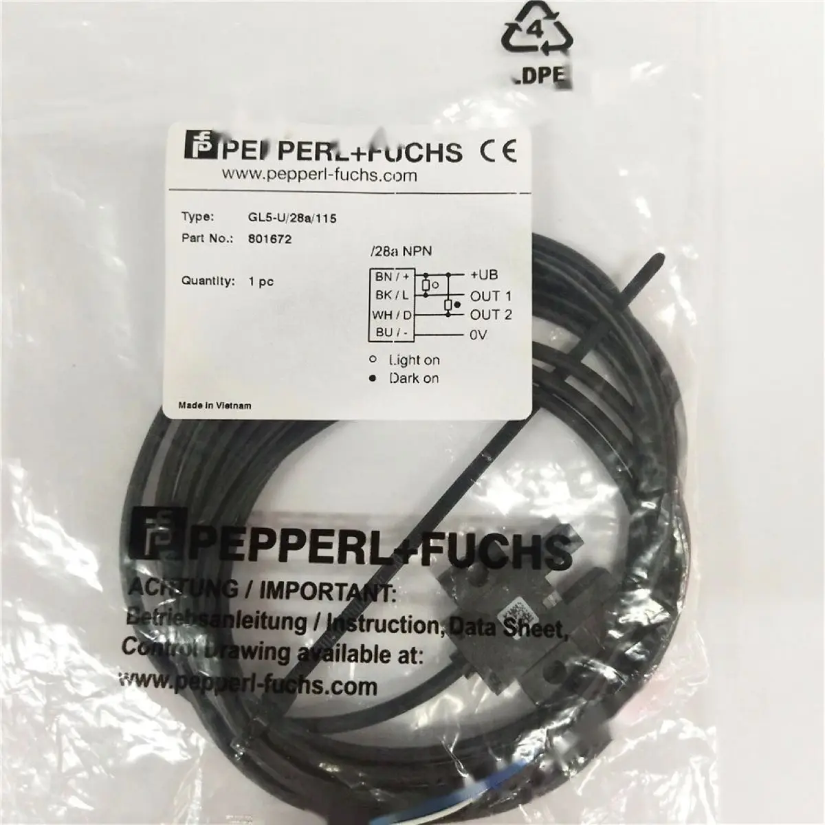 

GL5-U/28a/115 801672 sensor