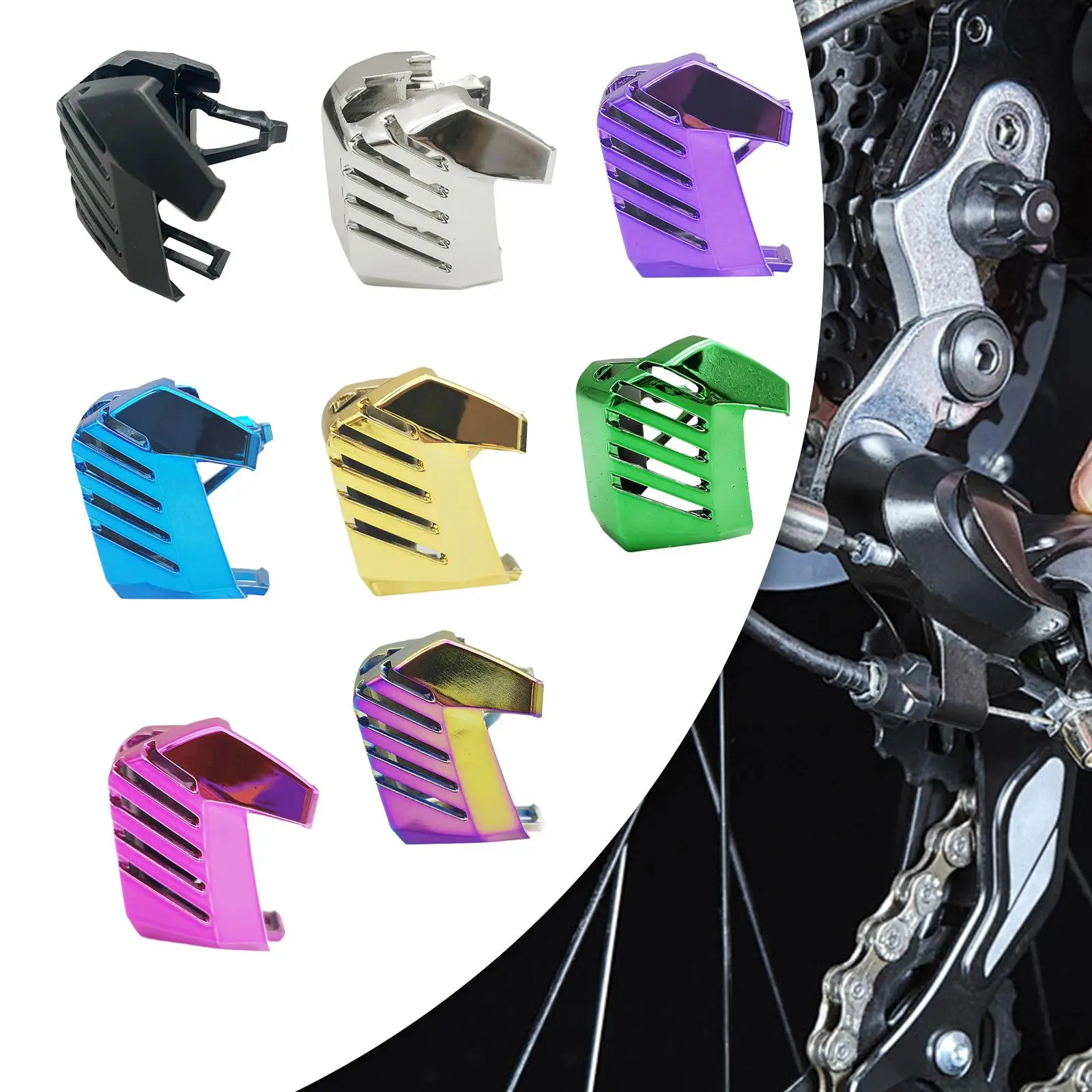 

Battery Protector Compact Ultralight Multifunctional Protection Cover for Bicycle Multicolor Sediment Blocking Sram Axs Cyclist