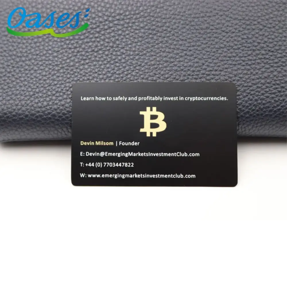 Customized query Cheap Blank Gold Bank Mushiness Metal Laser Credit Black Anodized Business Card Laser Engraving Nfc Metal Busin