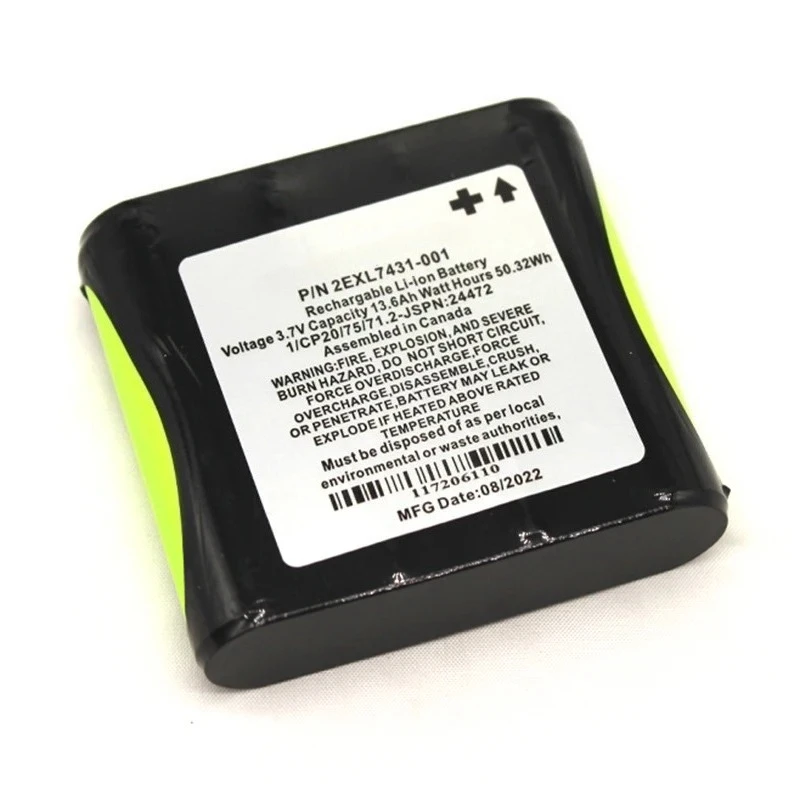 Baterai 2EXL7431-001 Berkualitas Tinggi 3.7V 13600mAh untuk Pengumpul Data Toqcon FC300 FC500 Baterai Pengganti Baru