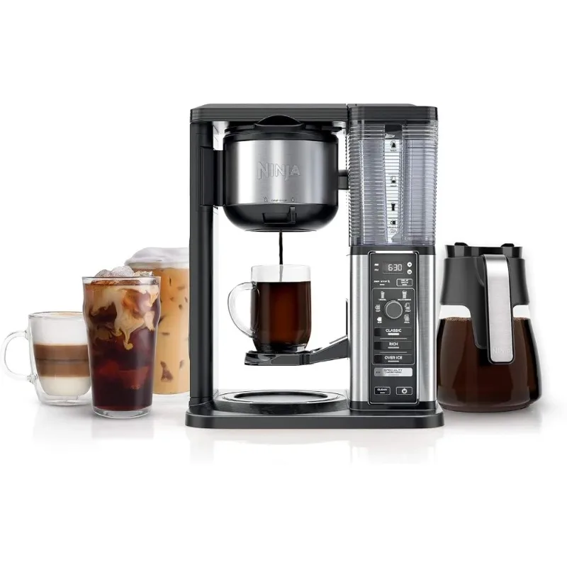 

Ninja Specialty Coffee Maker, Hot & Iced Coffee, 6 Brew Styles, 8 Sizes, Small Cup to Travel Mug, 10-Cup Carafe, Fold-Away Froth