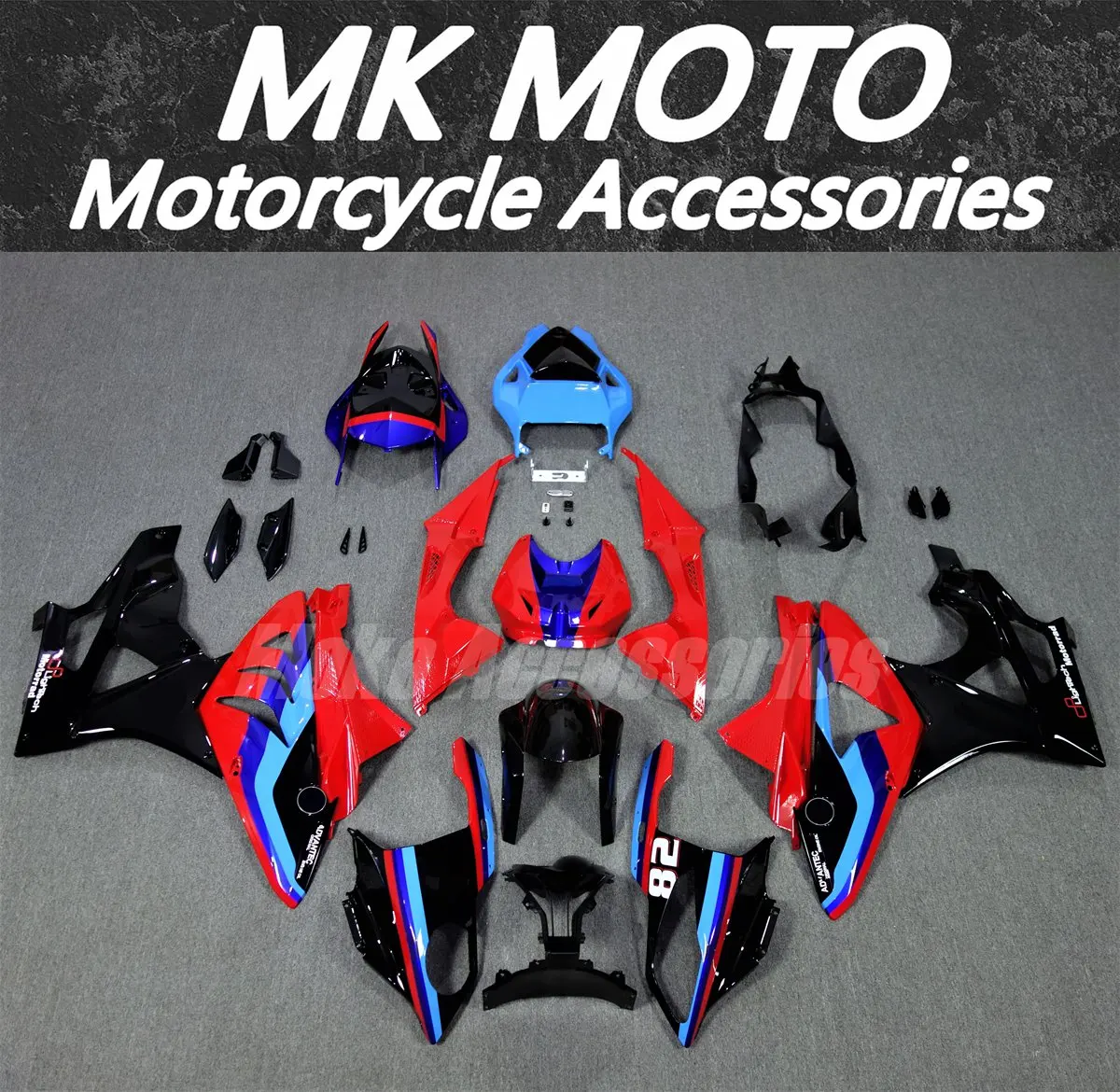 

Moke moto Motorcycle Fairings Kit Fit For S1000rr 2009 2010 2011 2012 2013 2014 Bodywork Set Red Black Blue