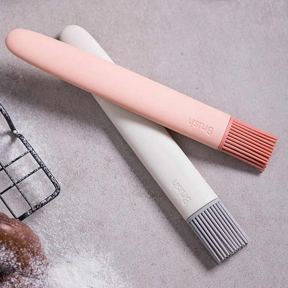 

Detachable Pink Silicone Bbq Brush Heat Resistant Handle Oil Sauce Cream Baking Brush for Barbecue Meat Pastry