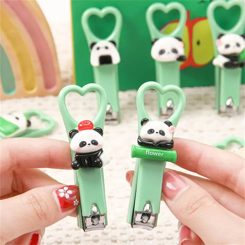 Panda Nail Clippers Prevent Splashing Strong Nail Knife Lovely Gift Nail Clippers Sharp And Durable Practical Use Safety Safe