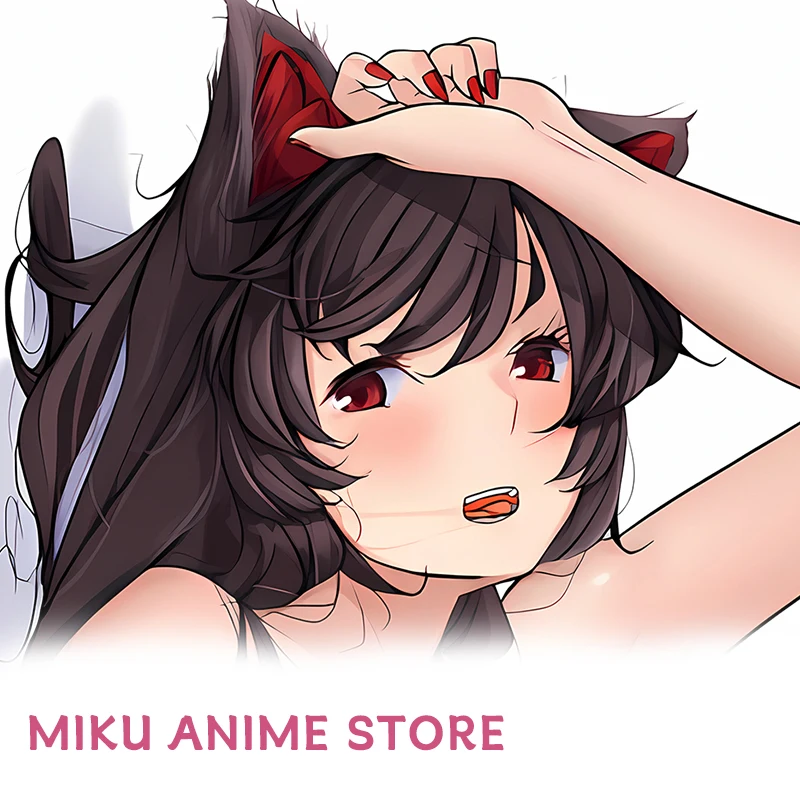 Furry Dakimakura Cover Anime Touhou Imaizumi Kagerou Double-Sided Print Pillowcase Life-Size Body Pillow