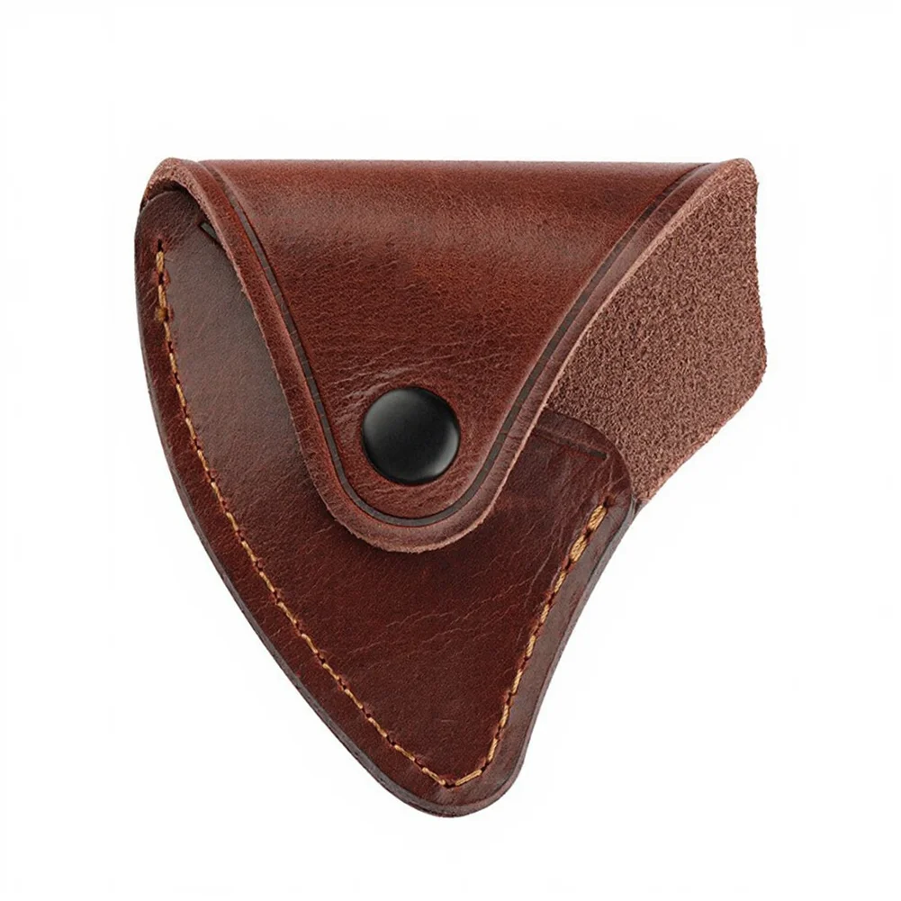 For Camping For Wood Splitting Axe Case Rugged Leather Case For Axe Blade Edge Shield Protects Blade Prevents Cuts And Scratches