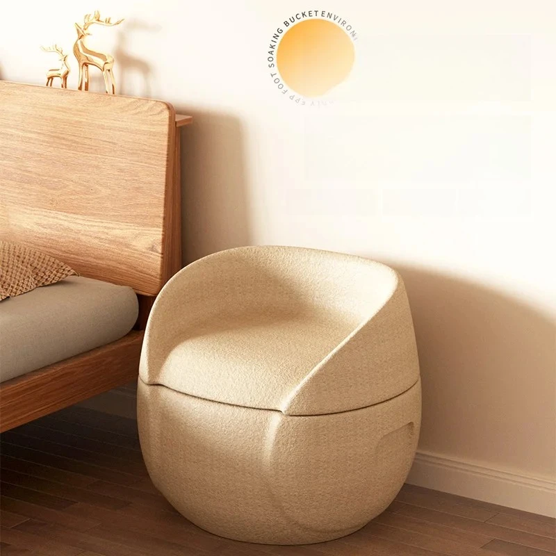 Storage Ottoman Chair Insulated Foot Spa Tub Foldable Foot Massage Basin Space-Saving Footrest Stool - Home Relaxation Combo