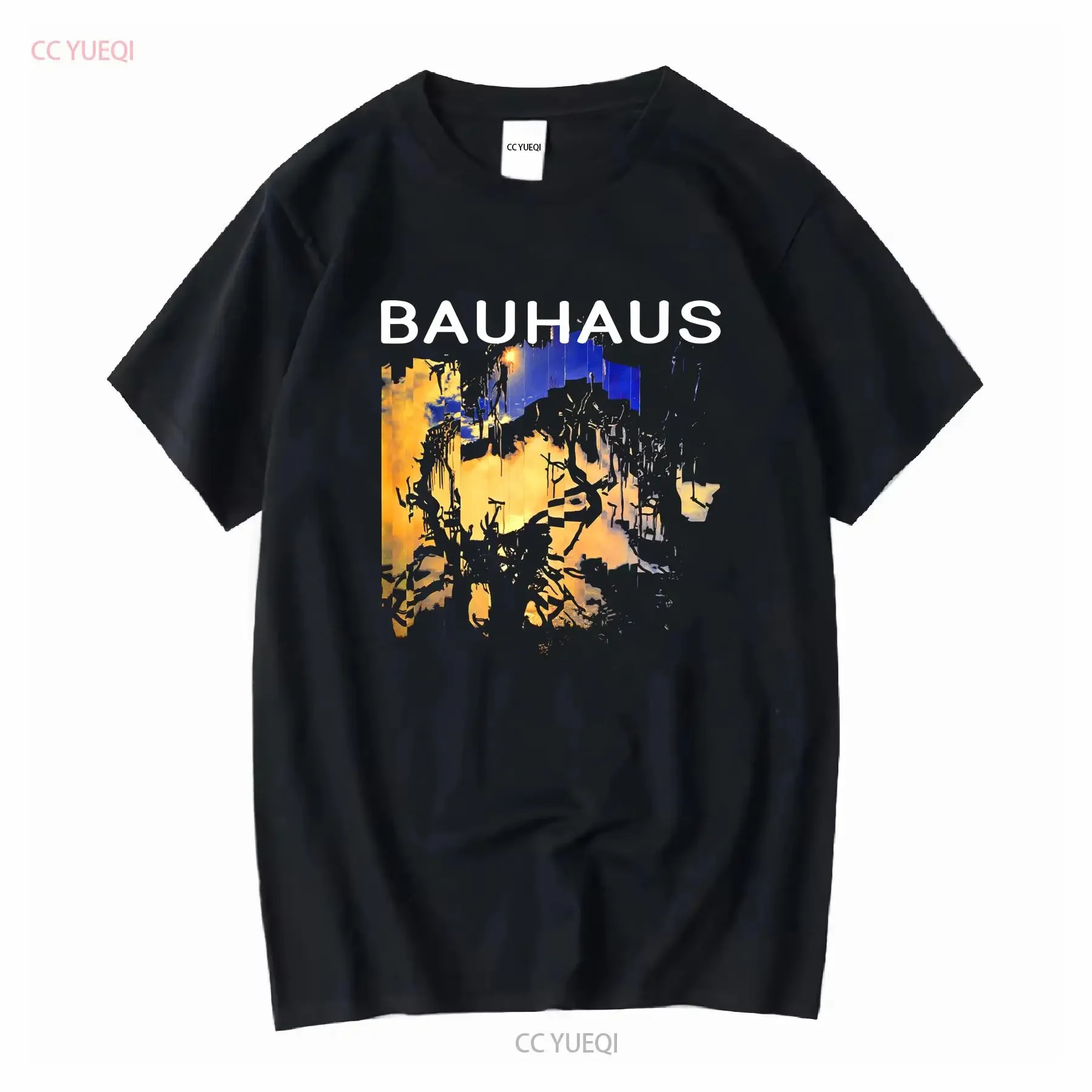 Bauhaus T Shirt Black Cotton All Size S to 5XL K3214 long or short sleeves vintage Washed homme streetwear Breathable Soft