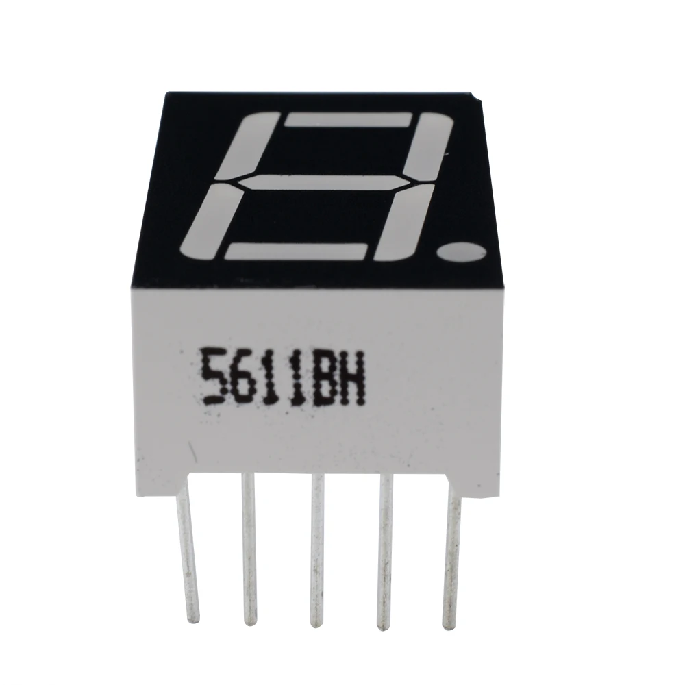 5/10 قطعة 0.56 بوصة 7 قطعة 1 شاشة LED رقمية سوبر الأحمر الأخضر الكاثود المشترك