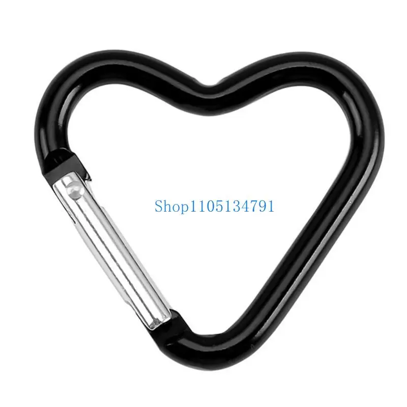 

98km Heart Designs Carabiner Keychain Pack of 10 for Multipurpose Use In Travel and Outdoor Activities Daily Casual Use