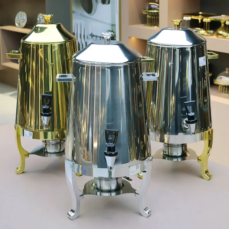 13L Large Capacity Coffee Juice Hot Tea Dispenser Hotel Restaurant Stainless Steel Beverage Warmer Dispenser With Faucet