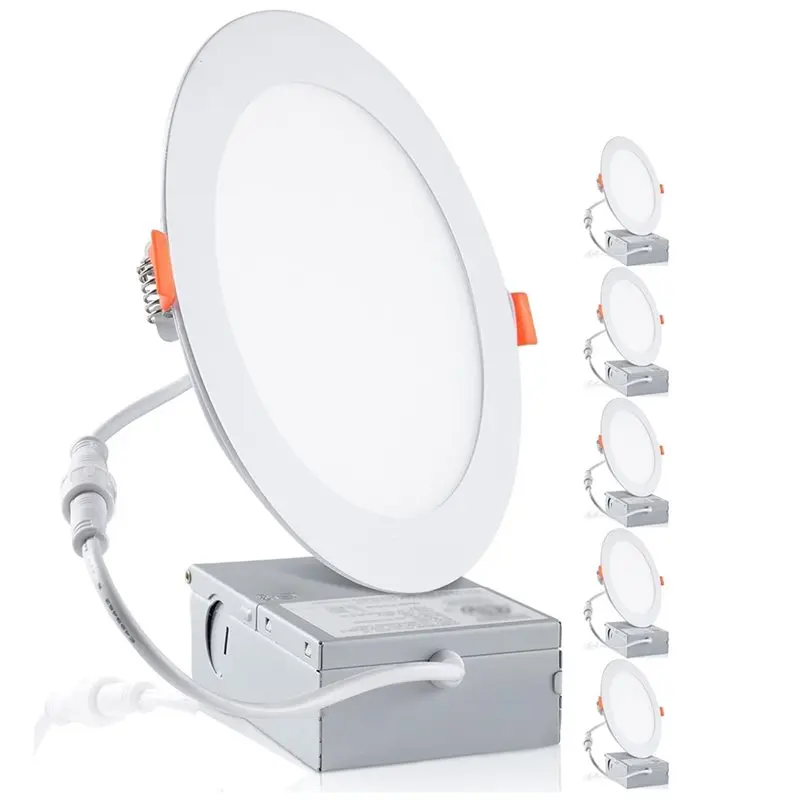 [nuovo-a08r】-faretto-da-incasso-a-led-da-4-pollici-a-5-colori-con-cambio-colore-6-pezzi-9w-ultrasottile-senza-canna-con-scatola-di-giunzione