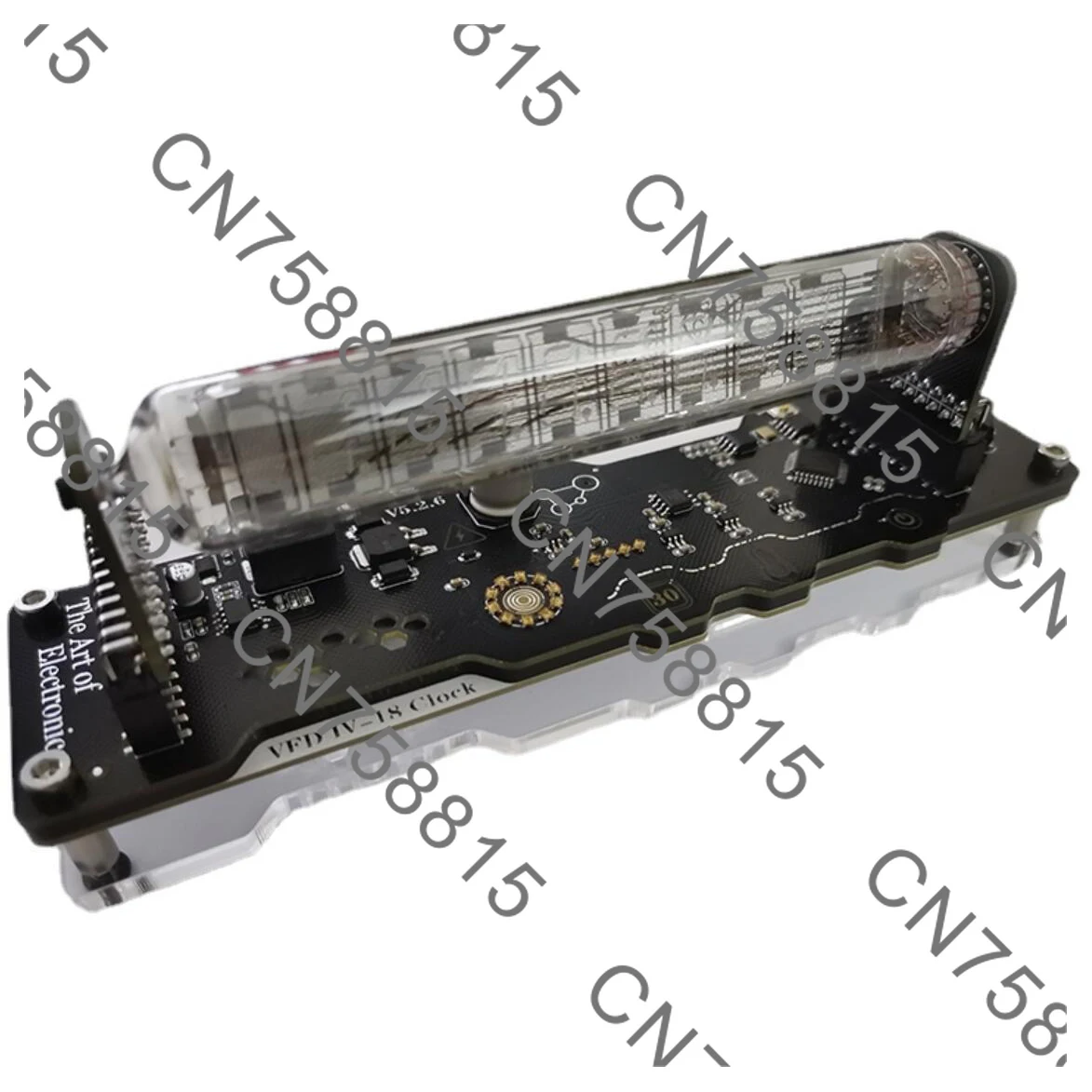 Nixie Table Display 5V With Touch Keys，VFD IV18 Vacuum Fluorescent Tube Clock Cyberpunk RGB LED
