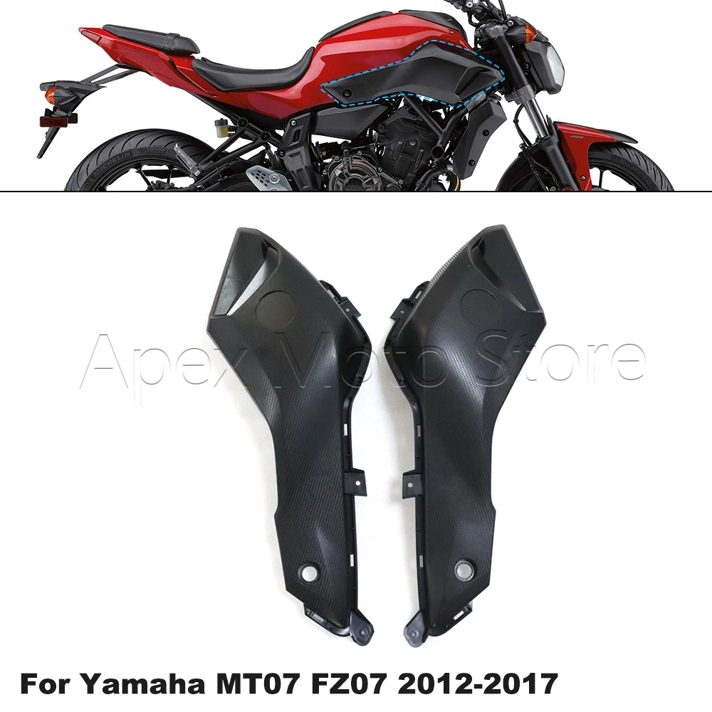Motorcycle Unpainted ABS Plastic Fairing Left Right Fuel Tank Side Cover For Yamaha MT07 FZ07 MT-07 FZ-07 MT FZ 07 2012-2017
