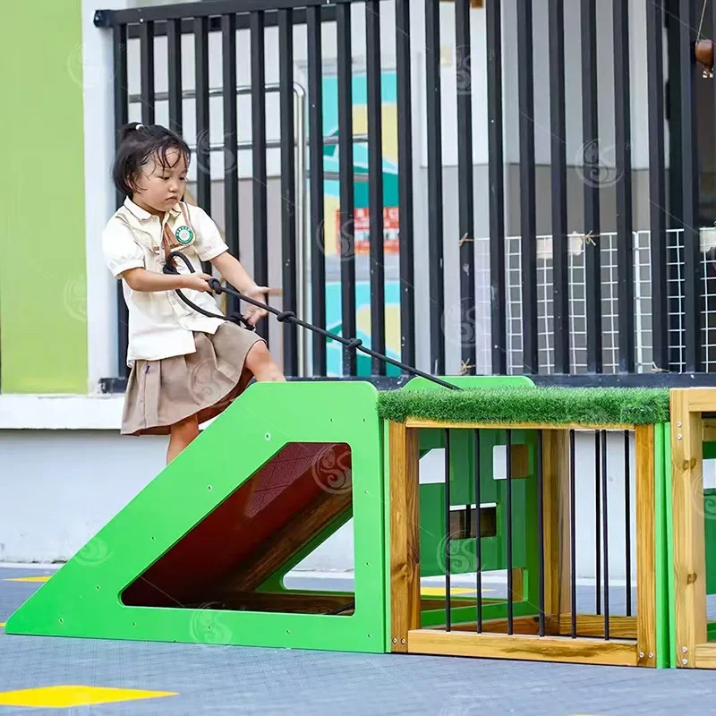 for Kindergarten Children Outdoor Parkour 52 Piece Set Combination Sports Game Sensory Balance Cube Toy