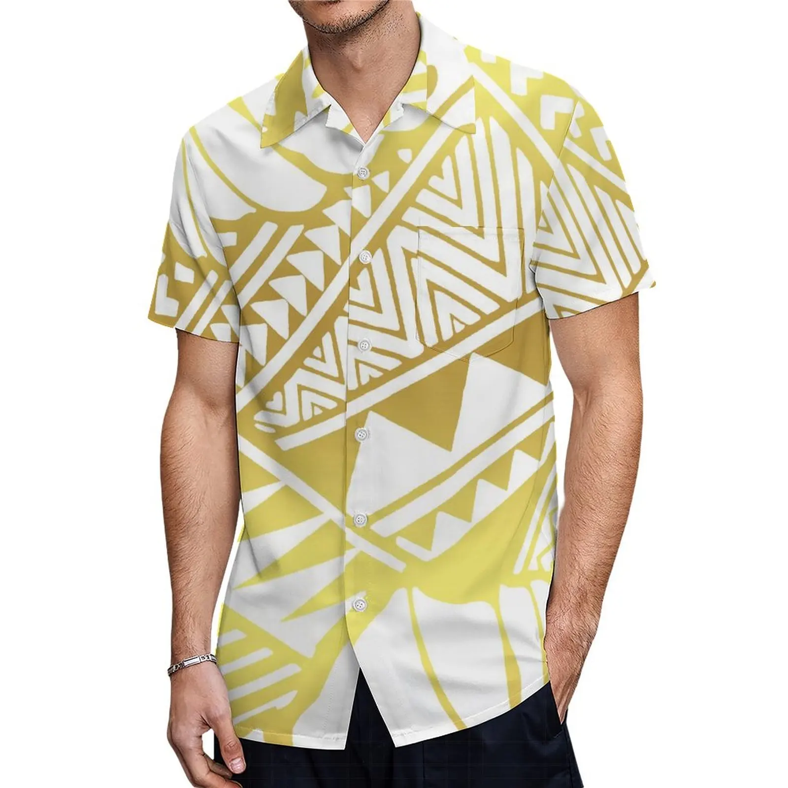 Chemise Hawaïenne à Manches Courtes pour Homme, Personnalisée, à la Mode, Été 2024